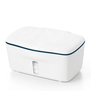 OXO blue and white wipe dispenser
